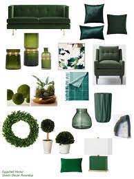 Eggshell Home Dark Green And Emerald Home Decor And Accessories Roundup Green Decor Green Home Decor Fall Decor Inspiration