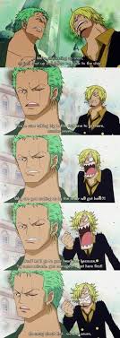 Zoro Sanji One Piece Funny One Piece Meme Zoro One Piece