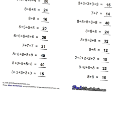 Math Worksheets Addition Multiples Math Worksheets Math Facts Addition Word Problems