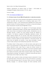 Communicating with virtual worlds (computer animation series) softcover reprint of the original 1st ed. Doc Working Paper 3d Alpha Generic 3d And Vrml X3d Applications In Elementary Education Artur Coelho Academia Edu