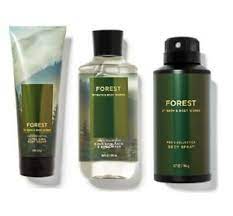 Bath Body Works Men S Gift Set Body Cream Body Wash Deodorizing Spray Forest Ebay