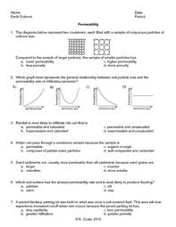 Worksheet Permeability Editable Tpt