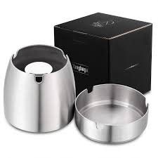 Large resin mold for diy ashtray handmade crafts,silicone mold for resin casting, weed tray leaf ash. Amazon Com Yangbaga Ashtray With Lid For Cigarettes Windproof Rainproof Stainless Steel Unbreakable Modern Ashtray For Indoor Or Outdoor Use Silver Small Home Kitchen