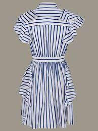 La mode de plage estivale. Msgm Outlet Robe Rayee A Volants Robes Msgm Femme Blanc Robes Msgm 2841mda181207102 Giglio Fr