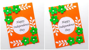 Colour paper (orange green white )2. Easy Beautiful Independence Day Card Independence Day Card Making 2020 Diy Independence Day Card Youtube