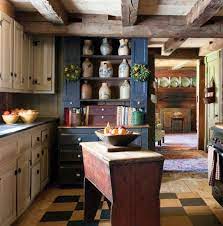 Victorian painted pine kitchen cupboard with its original distressed paint. Pin By Tammy Black On Islands Primitive Kitchen Decor Country Kitchen Rustic Kitchen