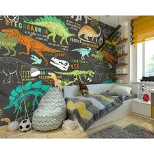 Unbranded Brown Dinosaurs Wall Applique Wr50587 The Home Depot Toddler Boy Room Themes Dinasour Bedroom Ideas Boy Rooms Boy Room Themes