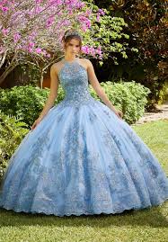 Metallic Crystal Beaded Quinceanera Dress By Morilee 89284 Mi Padrino Quincenera Dresses Quinceanera Dresses Blue Quinceanera Dresses