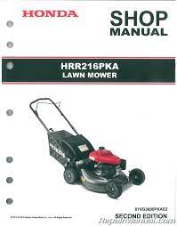 It's time to upgrade your mower. Honda Hrr216pka K8 K9 Lawn Mower Shop Manual