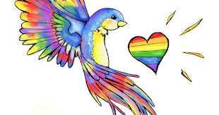 Rainbow Bird By Inavangen On Deviantart Rainbow Tattoos Colorful Bird Tattoos Rainbow Art