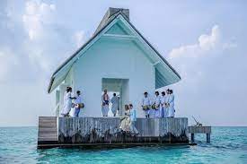 Gorgeous Maldives Wedding Vow Renewal At Over Water Pavilion Destination Wedding Details Maldives Wedding Wedding Vows Renewal Water Pavilion
