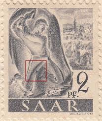 The saar, corresponding to the current german state of saarland, was a protectorate under french control between 1947 and 1956; Germany Saarland Postage Stamps Flaws World Stamps Project