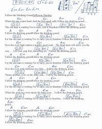 Follow The Drinking Gourd Folk Song Guitar Chord Chart In Em Guitar Chord Chart Folk Song Ukulele Chords