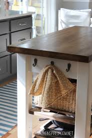 If you plan on having heavy objects on the bottom shelf, i recommend adding a couple of 2×2 supports cut at 20″ between the boards h. Diy Kitchen Island From New Unfinished Furniture To Antique The Inspired Room