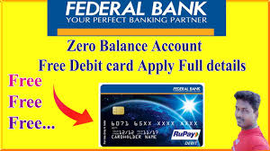 Awarded best 0% intro apr and balance transfer credit card the u.s. Federal Bank Zero Balance Account Free Debit Card Apply Full Details Tech And Technics Youtube