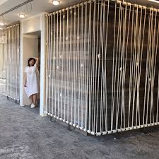 Hanging decorations using rope thimble installation art time. Sculptures Four Wall Wraparound Rope Installation Wall Installation Installation Design Installation