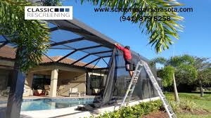 We provide free estimate, call us today! Pool Cage Enclosure Rescreening Sarasota Bradenton Venice Fl Free Estimate Sarasota Fl Youtube