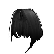 Black Short Hair W Thin Bangs Roblox In 2021 Black Hair Roblox Brown Hair Roblox Roblox Hair