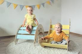 Balance Board Rocker Board Wooden Rocker Baby Floor Swing Toddler Rocker Rocking Board Montessori Toy Rocking Toy Wooden Rocker Baby Rocker