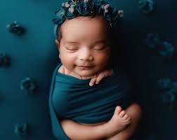 Sawyer Backdrop, Newborn Photo Prop, Teal Posing Fabric, Newborn  Photography Backdrop, Newborn Fabric Backdrop, Teal Backdrop