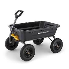 Garden cart home depot carts wagon gorilla parts dump. Gorilla Carts 12 Cu Ft Poly Dump Cart Gcg 12 At Tractor Supply Co