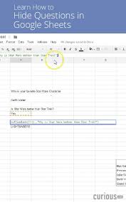 Mr Adam Carlson Hiding Google Sheet Questions With If Isblank Statements This Or That Questions Google Sheets Social Media
