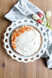 This cake is quick and easy to make, versatile and lots of carrots make this the best carrot cake. Single Layer Carrot Cake With Cream Cheese Frosting Katiebird Bakes