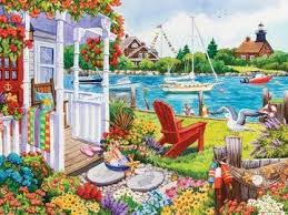 Create and share puzzles using your own photos. Painting On The Wall Leaves Play Jigsaw Puzzle For Free At Puzzle Factory Painting Cottage Art Cross Paintings