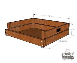 Pet Bed Diy Building Plans Tutorial Prodigal Pieces Diy Pet Bed Dog Bed Frame Diy Dog Bed The mattress can be placed over the wooden pallet bed frame which can be covered with any decorative bed cover and pillows. pet bed diy building plans tutorial
