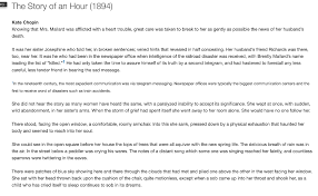 Due to mrs mallard's heart condition, josephine her sister, is cautious in informing her of husband's death in a train crash, as confirmed by his friend richards. Provide An Analysis On The Story Of An Hour By Chegg Com
