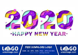 Logo Tahun Baru 2020 Vector Logo Design Vector Logo Happy New Year 2020