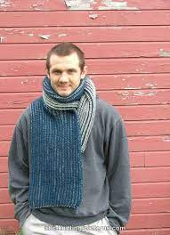 Wreath of leaves brioche scarf. Abc Knitting Patterns Two Color Brioche Scarf