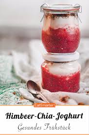 Himbeer Chiasamen Joghurt Rezept Rezepte Joghurt Gesund Joghurt Fruhstuck