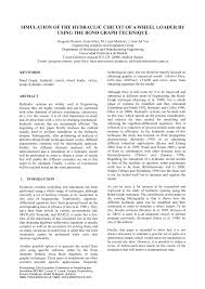 pdf simulation of the hydraulic circuit of a wheel loader