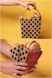 方便攜帶享用的麥當勞套餐包裝設計 package mcdonald