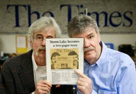 After 32 years, Storm Lake is again a one-newspaper town