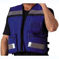 We offer both plain blue mesh vests; Blue Safety Vest With Pockets Hse Images Videos Gallery