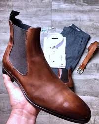 How to style men's chelsea boots. Handmade Tan Brown Chelsea Boots Men Dress Suit Wear Boots Leather Boots Men Sold By Bishoo On Storenvy