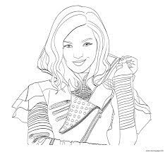 Find more coloring pages online for kids and adults of . Leader Mal And Smart Ruthless Girl Descendants Coloring Pages Printable