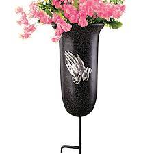 The vase includes the black plastic pot insert as shown in which you can add flowers of your choosing. Outdoor Memorial Flower Vase With Stake Walmart Com Walmart Com