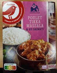 It's one of the popular indian restaurant style paneer recipes. Poulet Tikka Massala Riz Basmati Auchan 400 G