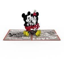 It may be possible to send an oversized greeting card as a letter by folding it smaller. Love Pop Greeting Card Disney Mickey And Minnie Love Anniversary Main Street Kitchens