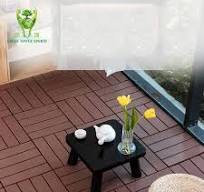 China Supplier Custom 30x30cm Diy Wpc Decking Tiles Outdoor Wooden Plastic  Composite Interlock Decking Floor