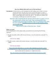 Test for acidic and basic solutions: Ph Lesson A P How Does Dilution Affect Ph Levels Of Acids And Bases Introduction In This Activity You Will Investigate The Effect Adding Water Course Hero