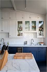 Get The Look Blue And White Kitchens Tile Mountain Blue Gray Kitchen Cabinets Buy Kitchen Cabinets Kitchen Trends