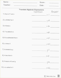 5th Grade Algebraic Expressions Worksheets Algebraic Expressions Worksheet Evaluating Algebraic Expressions Writing Algebraic Expressions Algebraic Expressions
