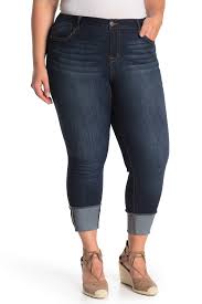 1822 Denim Deep Roll Cuff Ankle Skinny Jeans Plus Size Nordstrom Rack