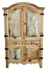 Cowhide Sierra Armoire W Rope Great Western Furniture Company Rustic Furniture House Decor Rustic Victorian Furniture