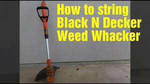 Black And Decker Electric Weed Eater String Not Feeding String Black N Decker Weedwhacker Youtube