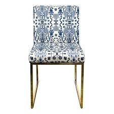 goldfinger dining chair in navy and white ikat 740 liked on polyvore featuring home furnitur blue dining chair navy blue dining chairs navy dining chairs